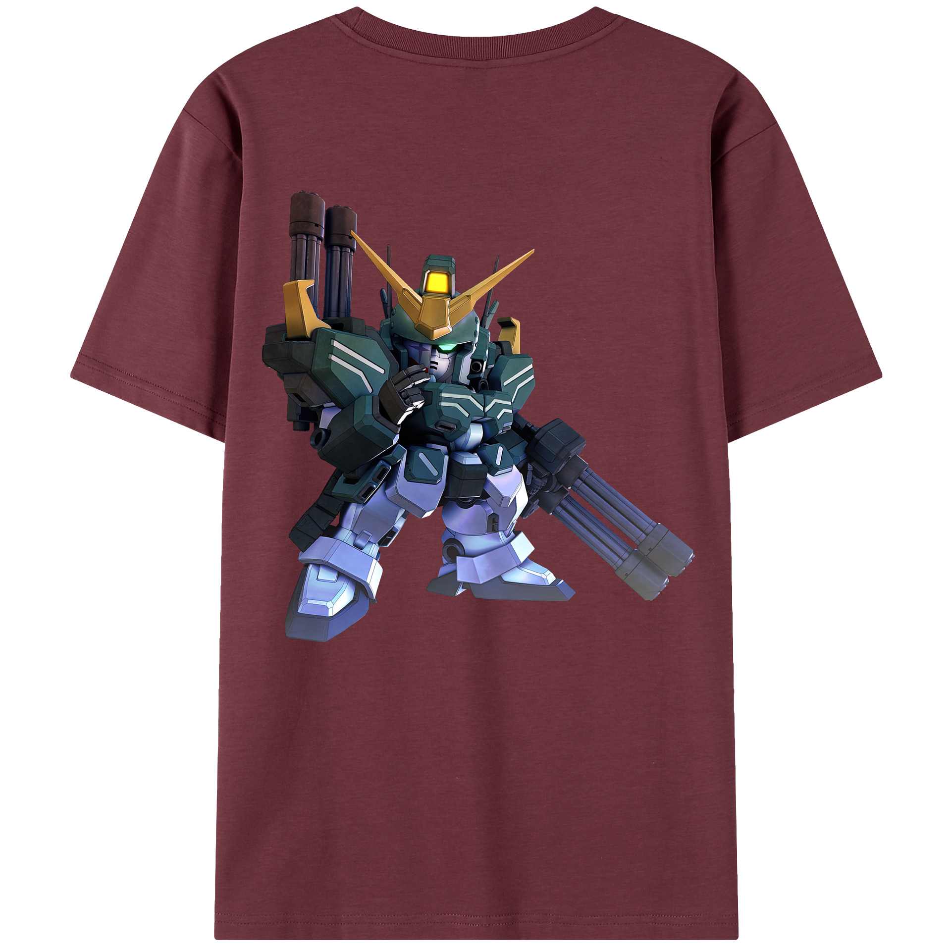 （画像用） 機動戦士ガンダム Mobile Suit Gundam 綿100％半袖Tシャツ（背面プリント）